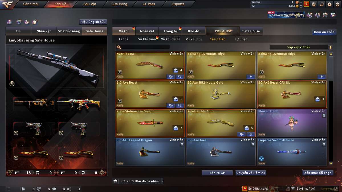 shop acc cf uy tin gia re